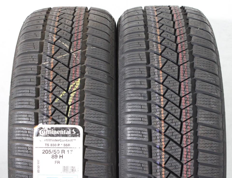 2x 205/50R17 89H CONTINENTAL WINTERREIFEN RUNFLAT NEU #26DT – Bild 2
