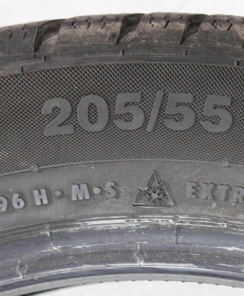 2x 205/55R18 96H CONTINENTAL WINTERREIFEN 6-6,5MM 2021 * #202H – Bild 5