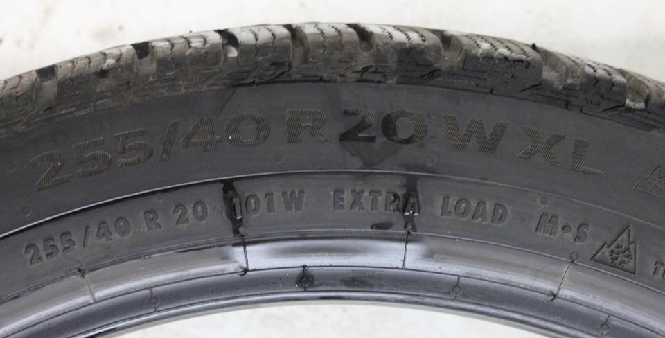 1x 255/40R20 101W CONTINENTAL WINTER CONTACT TS860S AO 2021 #249F – Bild 4