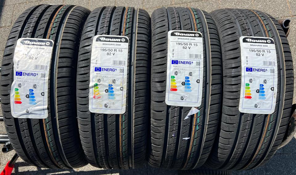 4x 195/50R15 82V BARUM BRAVURIS 5HM SOMMERREIFEN 2022 NEU #1WDN