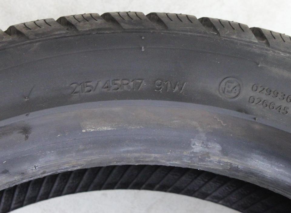 2x 215/45R17 91W HANKOOK WINTERREIFEN 7,5MM 2024 XL #26TI – Bild 5