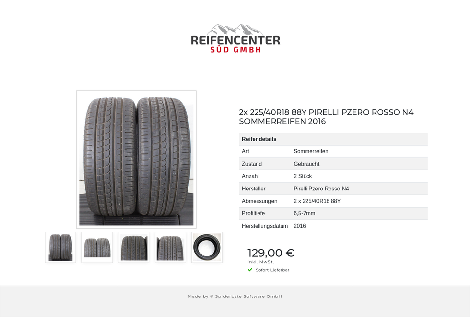 2x 225/40R18 88Y PIRELLI PZERO ROSSO N4 SOMMERREIFEN 2016 #1YAC – Bild 6