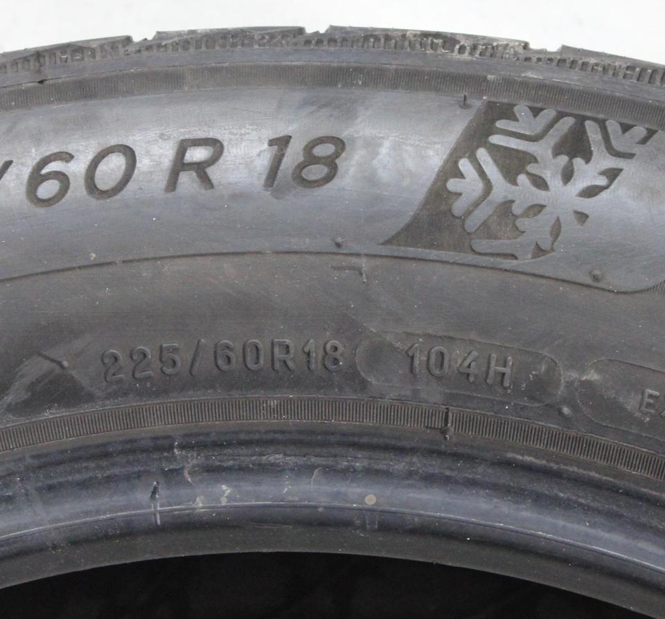 2x 225/60R18 104H MICHELIN WINTERREIFEN RUNFLAT 5MM 2018 #23IP – Bild 5