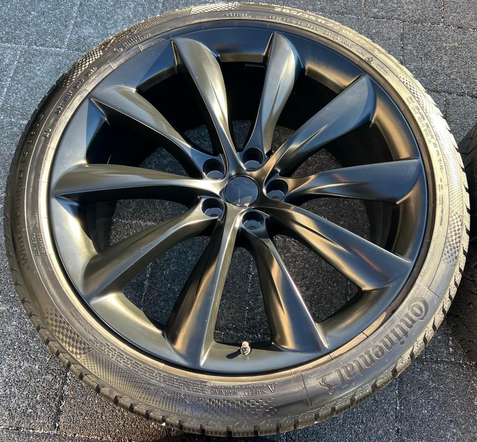 4 ORIGINAL 22" ALU WINTERRÄDER TESLA MODEL X 5YJX FREIHAUS #239I – Bild 6