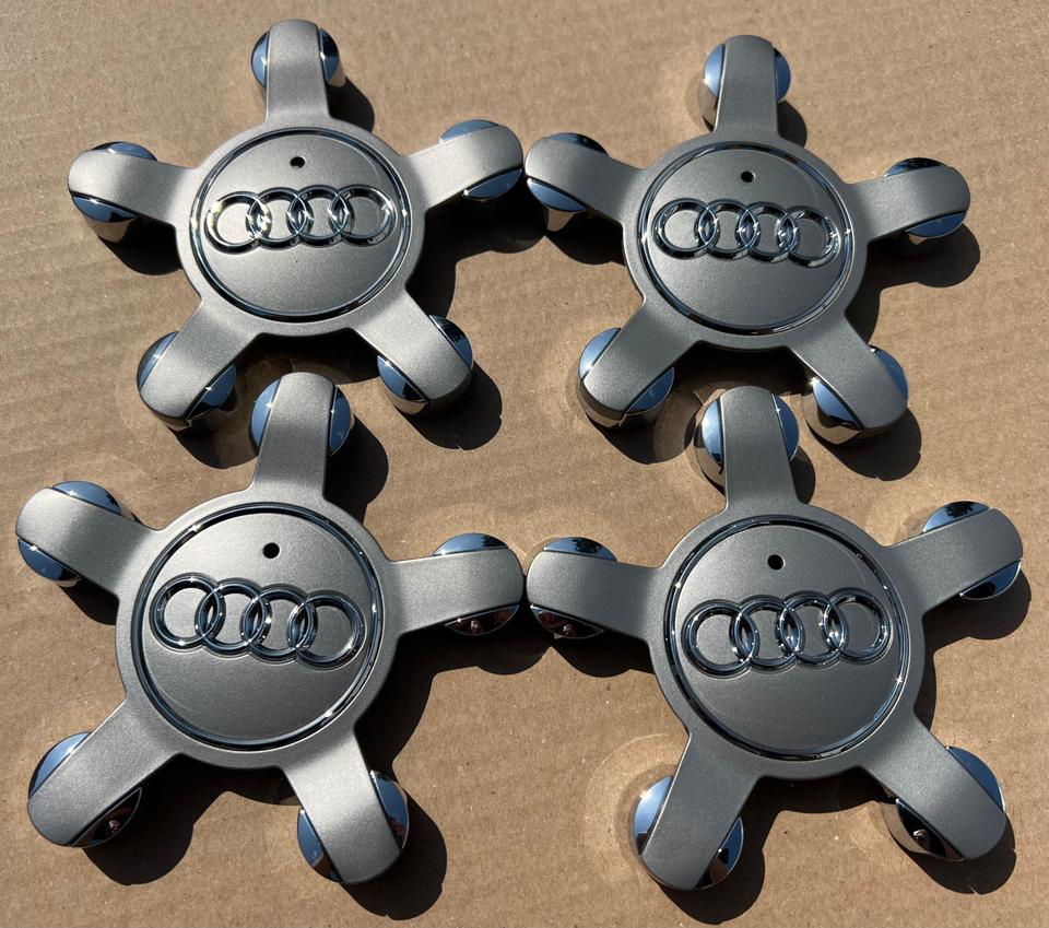 4 ORIGINAL NABENDECKEL STERN AUDI Q5 8R 8R0601165 NEU 5x112 #1XLW