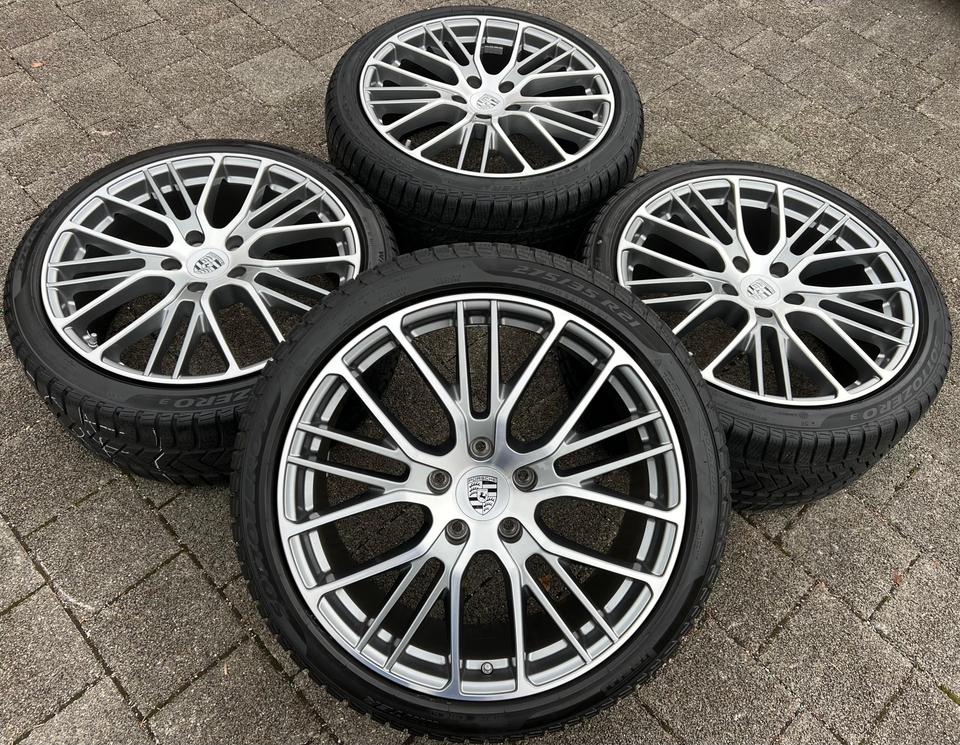 4 ORIGINAL 21" ALU WINTERRÄDER PORSCHE PANAMERA 971 FREIHAU #22ST