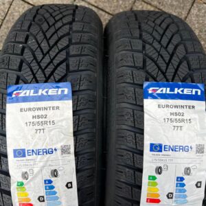 2x 175/55R15 77T FALKEN EUROWINTER HS02 WINTERREIFEN 2022 #1ZHT