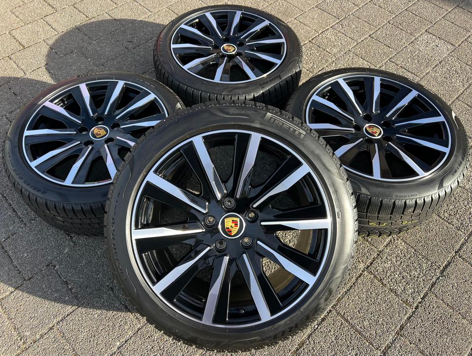 4 ORIGINAL 20" ALU WINTERRÄDER PORSCHE TAYCAN TEQUIPMENT #23ME