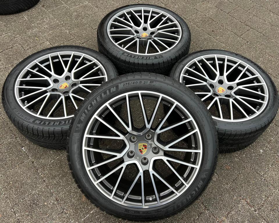 4 ORIGINAL 21" ALU WINTERRÄDER PORSCHE CAYENNE 9YA MICHELIN #24DW