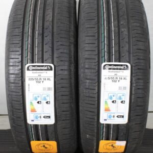 2x 225/55R18 102Y CONTINENTAL SOMMERREIFEN NEU 2019 XL #26CE