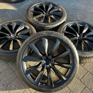 4 ORIGINAL 22" ALU WINTERRÄDER TESLA MODEL X 5YJX FREIHAUS #239I