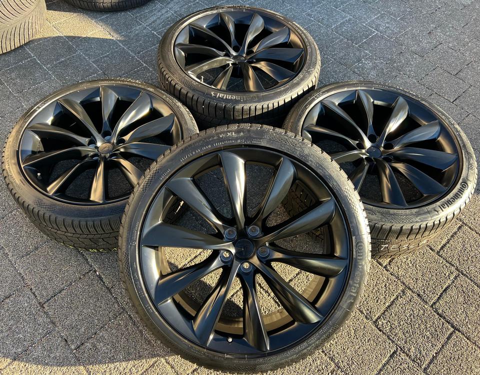 4 ORIGINAL 22" ALU WINTERRÄDER TESLA MODEL X 5YJX FREIHAUS #239I