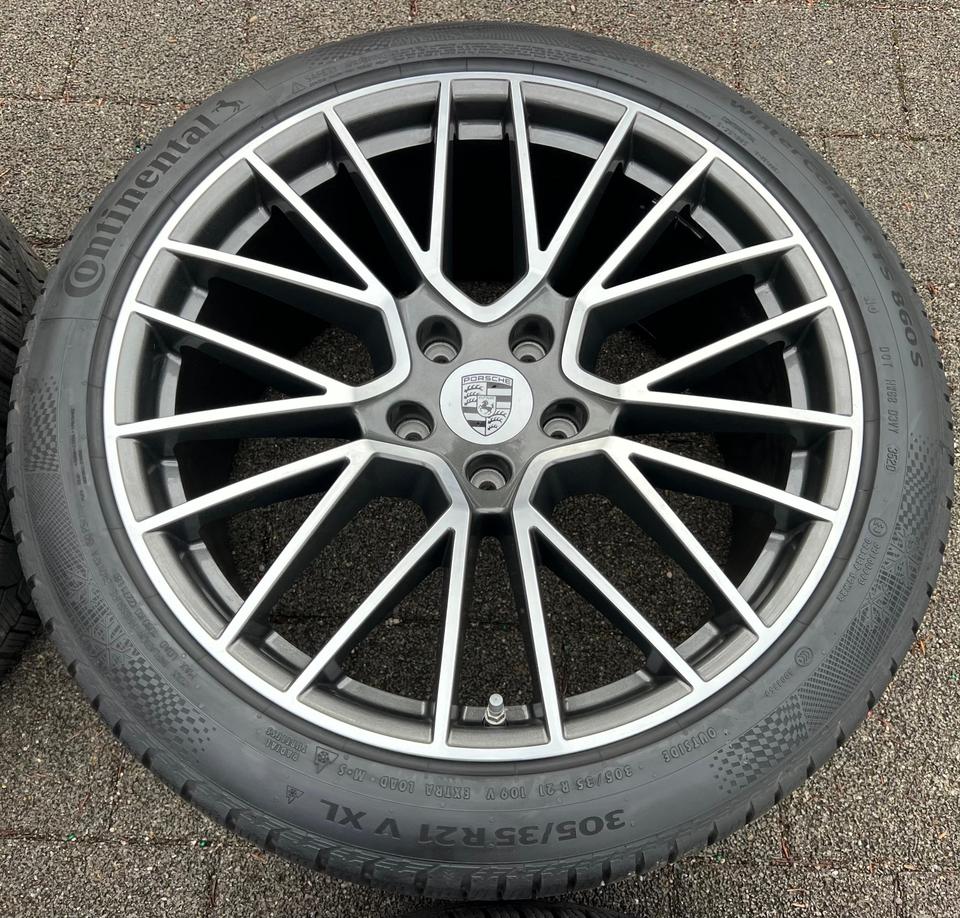 4 ORIGINAL 21" ALU WINTERRÄDER PORSCHE CAYENNE 9YA CONTI #24BR – Bild 6