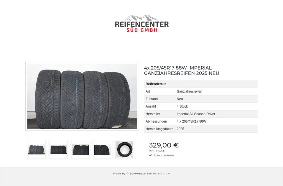 4x 205/45R17 88W IMPERIAL GANZJAHRESREIFEN 2025 NEU #25DL – Bild 6