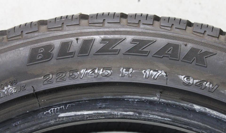 2x 225/45R17 94V BRIDGESTONE WINTERREIFEN RUNFLAT 2017 * #228U – Bild 5