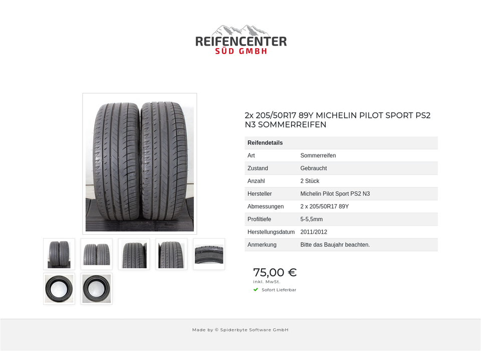 2x 205/50R17 89Y MICHELIN PILOT SPORT PS2 N3 SOMMERREIFEN #26KX – Bild 8