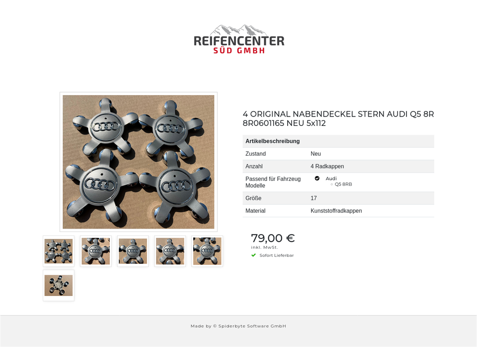 4 ORIGINAL NABENDECKEL STERN AUDI Q5 8R 8R0601165 NEU 5x112 #1XLW – Bild 7