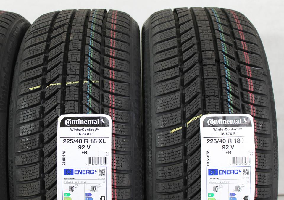 4x 225/40R18 92V CONTINENTAL TS870P WINTERREIFEN 2023 NEU #1VEH – Bild 4
