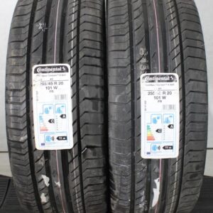 2x 255/45R20 101W CONTINENTAL SOMMERREIFEN NEU 2020 #244E