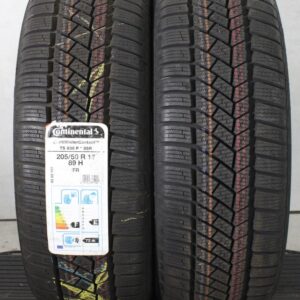 2x 205/50R17 89H CONTINENTAL WINTERREIFEN RUNFLAT NEU #26DT