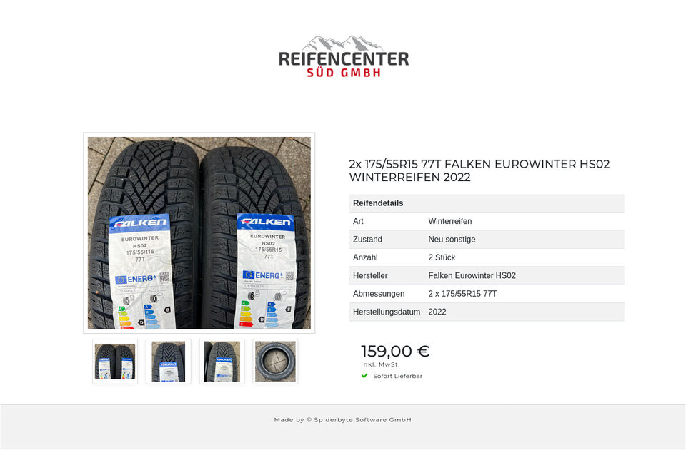 2x 175/55R15 77T FALKEN EUROWINTER HS02 WINTERREIFEN 2022 #1ZHT – Bild 5