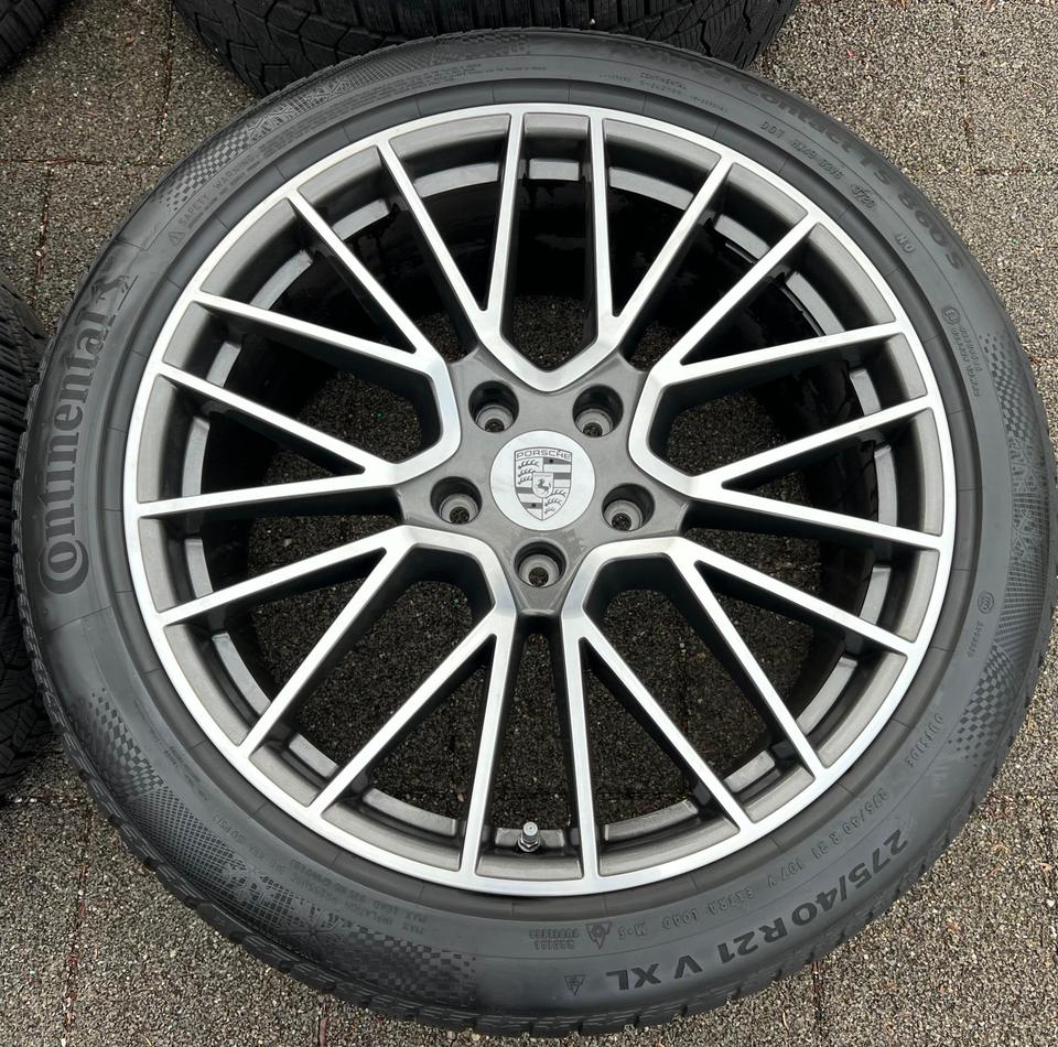 4 ORIGINAL 21" ALU WINTERRÄDER PORSCHE CAYENNE 9YA CONTI #24BR – Bild 4