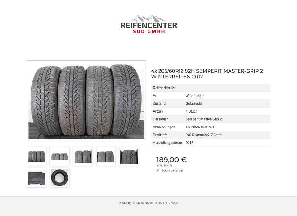 4x 205/60R16 92H SEMPERIT MASTER-GRIP 2 WINTERREIFEN 2017 #245P – Bild 8