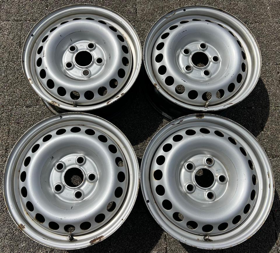 4 STAHLFELGEN 16" VW BUS T5 T6 6,5x16 ET51 5x120 FREIHAUS #1ZFT