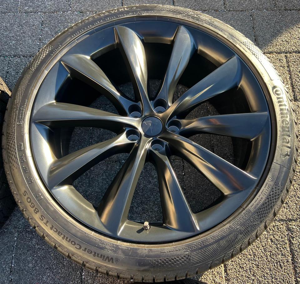 4 ORIGINAL 22" ALU WINTERRÄDER TESLA MODEL X 5YJX FREIHAUS #239I – Bild 5