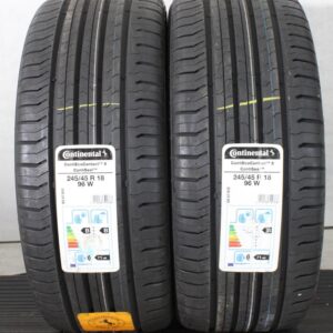 2x 245/45R18 96W CONTINENTAL ECO CONTACT 5 SOMMERREIFEN #26EK