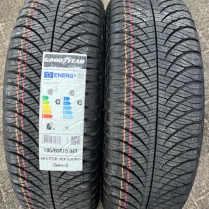 2x 185/60R15 84T GOODYEAR GANZJAHRESREIFEN NEU 2021 #26JU