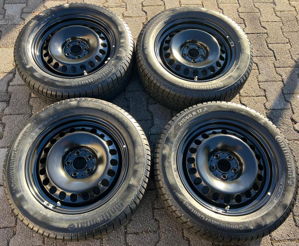 4 WINTERRÄDER MERCEDES GLA X156 215/60R17 96H CONTINENTAL #24BD – Bild 2