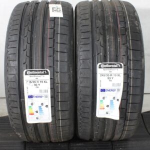 2x 245/35R19 93Y CONTINENTAL SOMMERREIFEN 2022 XL #257D