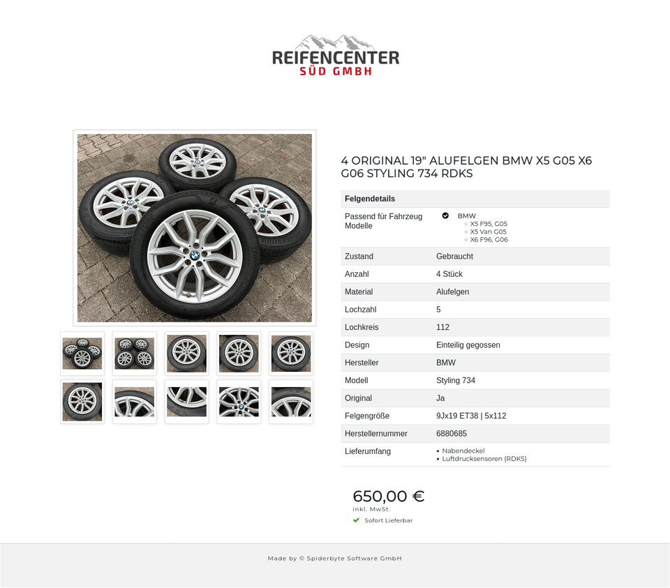 4 ORIGINAL 19" ALUFELGEN BMW X5 G05 X6 G06 STYLING 734 RDKS #22RK – Bild 11