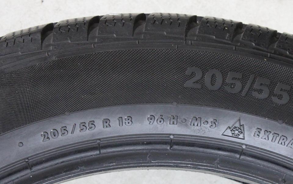 2x 205/55R18 96H CONTINENTAL WINTERREIFEN 6,5MM 2019 * #261I – Bild 5