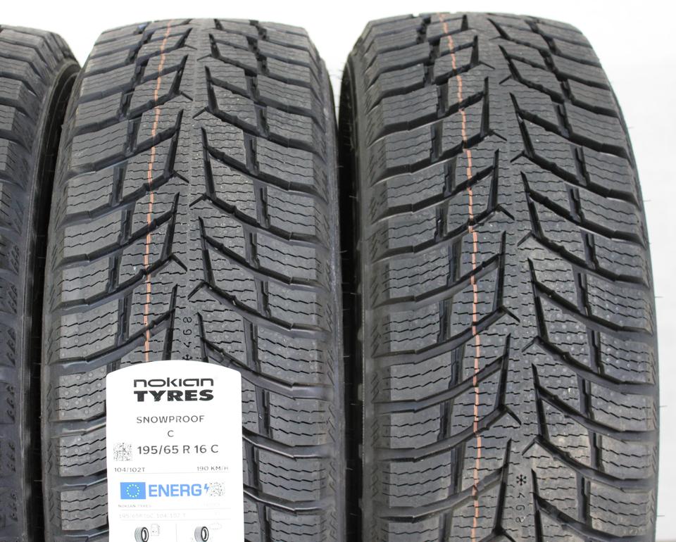 4x 195/65R16C 104/102T NOKIAN SNOWPROOF C WINTERREIFEN #1HFV – Bild 4