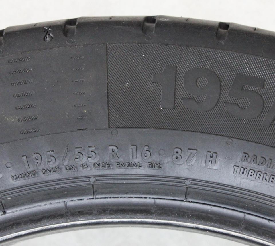 2x 195/55R16 87H CONTINENTAL ECO CONTACT 5 SOMMERREIFEN #234F – Bild 5