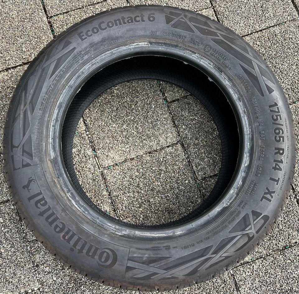 4x 175/65R14 86T CONTINENTAL ECO CONTACT 6 SOMMERREIFEN #22JL – Bild 5