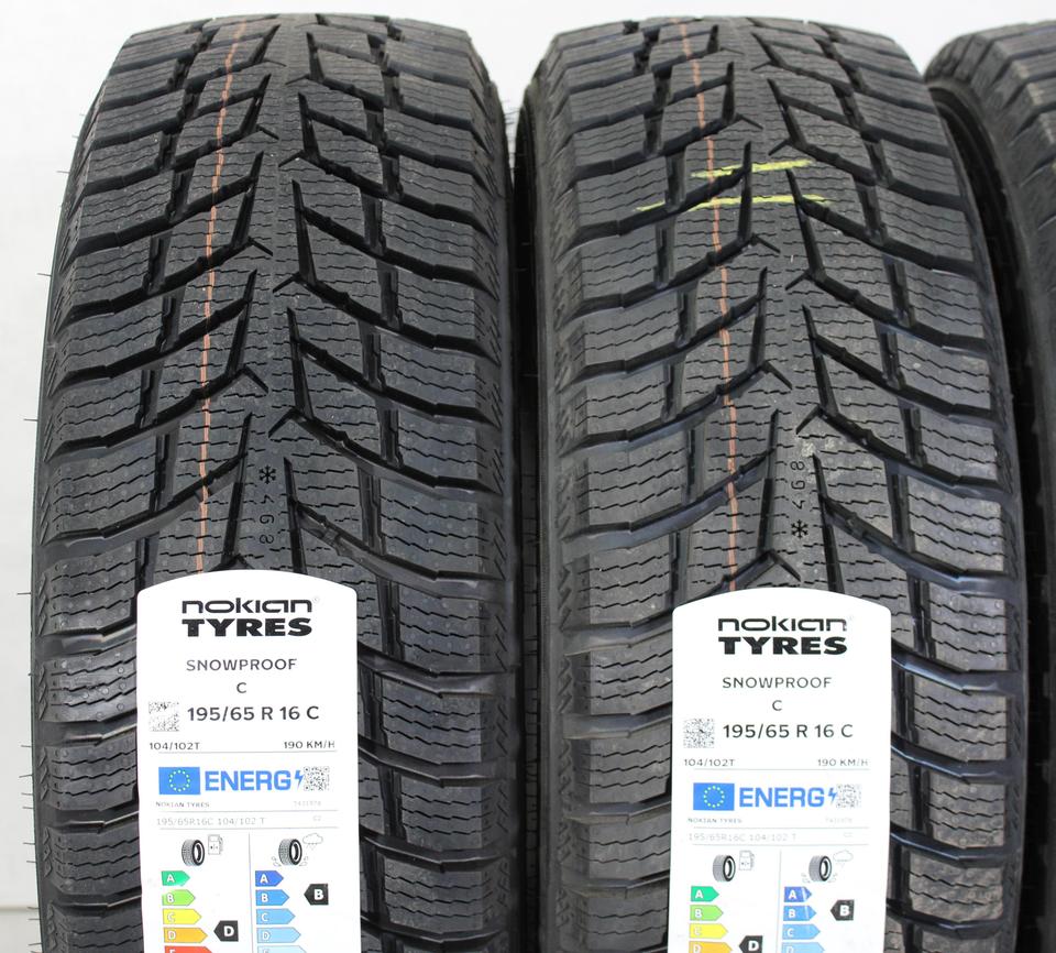 4x 195/65R16C 104/102T NOKIAN SNOWPROOF C WINTERREIFEN #1HFV – Bild 3