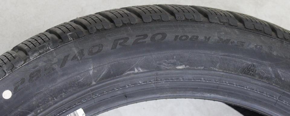 1x 285/40R20 108V PIRELLI PZERO WINTER 7-7,5MM 2020 #258J – Bild 4