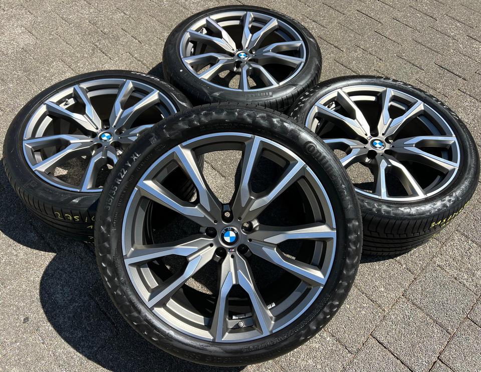 4 ORIGINAL 22" ALU SOMMERÄDER BMW X7 G07 STYLING 755M RDKS #1XPB
