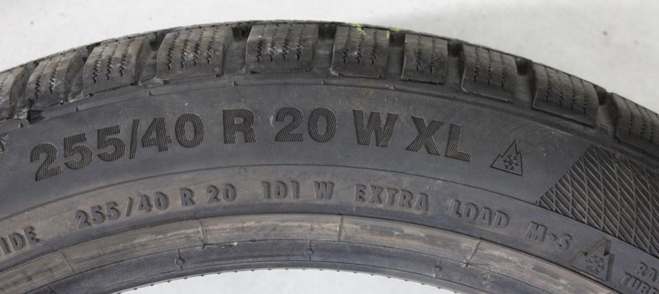 1x 255/40R20 101W CONTINENTAL WINTER CONTACT TS850P 2022 #225W – Bild 4
