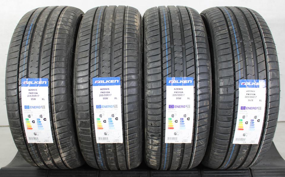 4x 205/55R17 95W FALKEN AZENIS FK510A SOMMERREIFEN AO NEU #1R1L