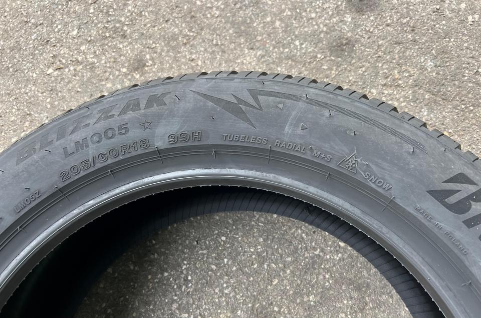 4x 205/60R18 99H BRIDGESTONE BLIZZAK LM005 WINTERREIFEN NEU #1P1M – Bild 5