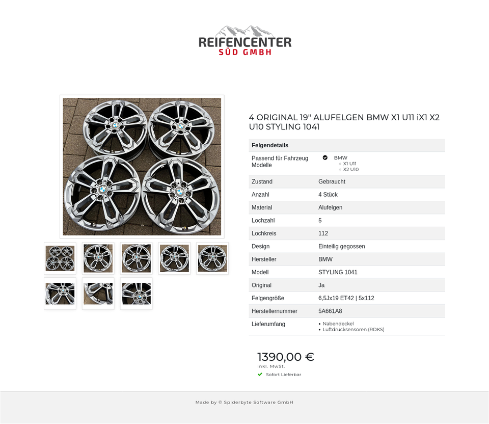 4 ORIGINAL 19" ALUFELGEN BMW X1 U11 iX1 X2 U10 STYLING 1041 #1QBV – Bild 9