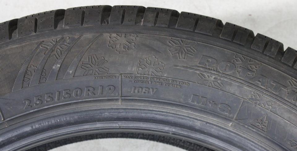 1x 255/50R19 103V DUNLOP WINTER SPORT 4D 2020 7MM #27AA – Bild 4
