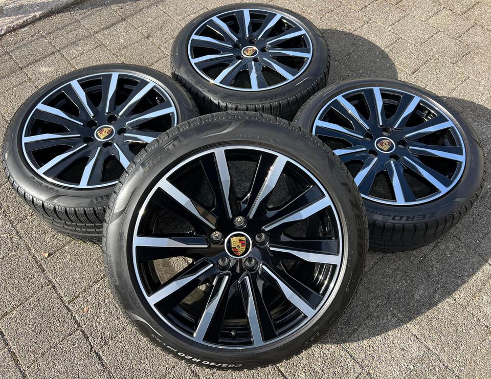 4 ORIGINAL 20" ALU WINTERRÄDER PORSCHE TAYCAN TEQUIPMENT #22OP