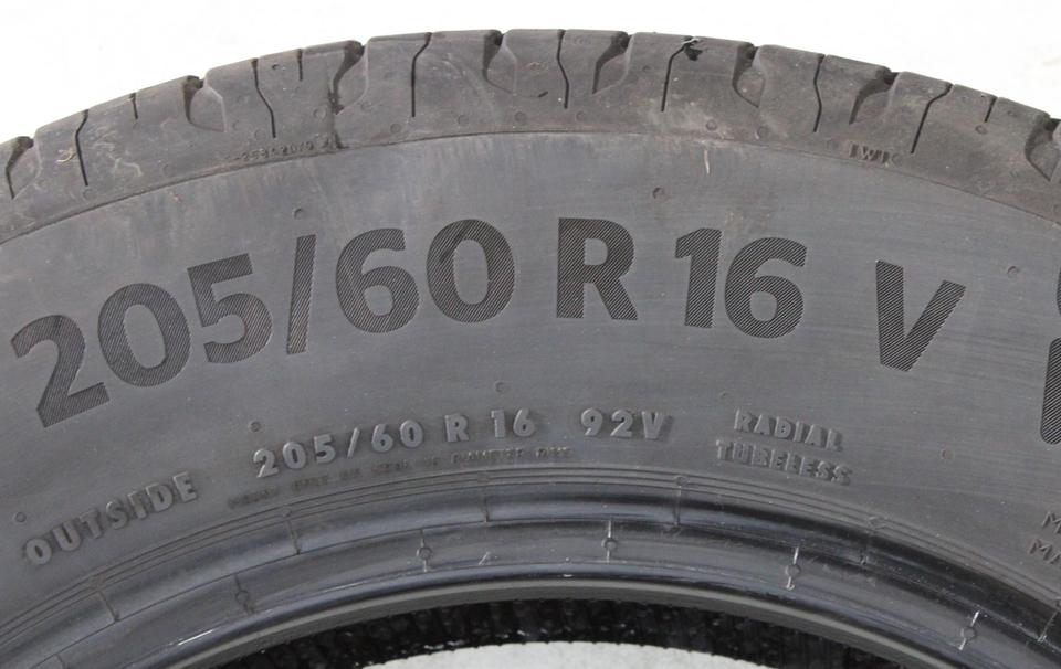 2x 205/60R16 92V CONTINENTAL ECO CONTACT 6 SOMMERREIFEN #273K – Bild 5