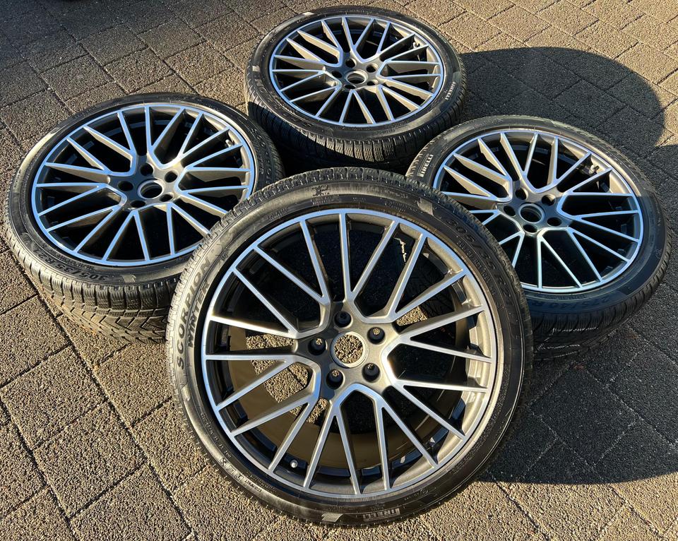 4 ORIGINAL 21" ALU WINTERRÄDER PORSCHE CAYENNE 9YA PIRELLI #24BG
