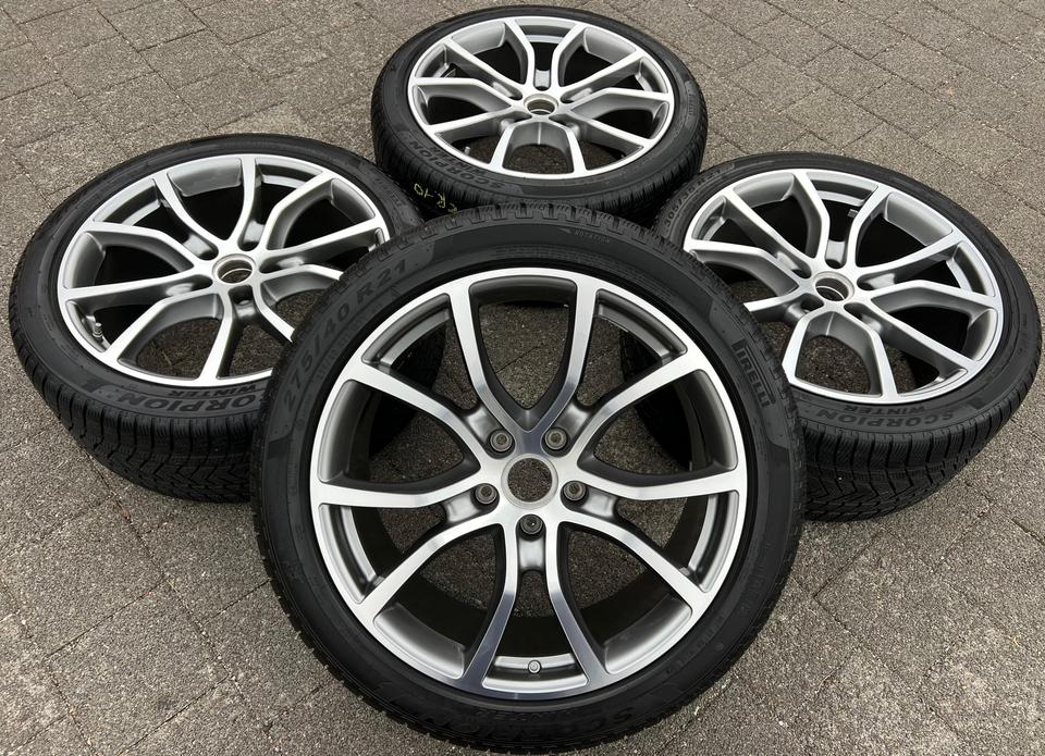 4 ORIGINAL 21" ALU WINTERRÄDER PORSCHE CAYENNE COUPE E3 9Y #22JD